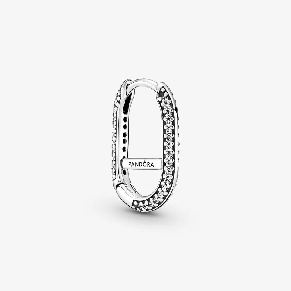pandora me pavé tek bağlantı küpe 299682c01
