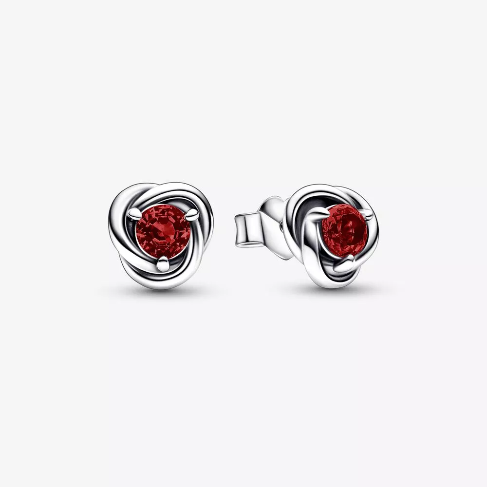 pandora ocak kırmızı sonsuzluk daire küpe 292334c06
