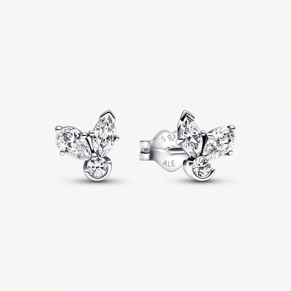 pandora parıldayan bitki kümeli küpe 292406c01