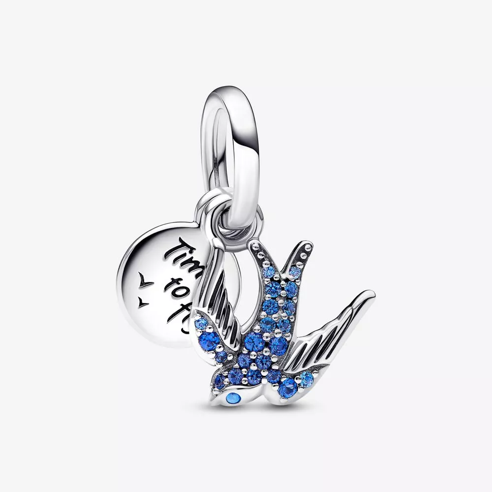 pandora parlayan kırlangıç & alıntı çift asılı sembol 792570c01