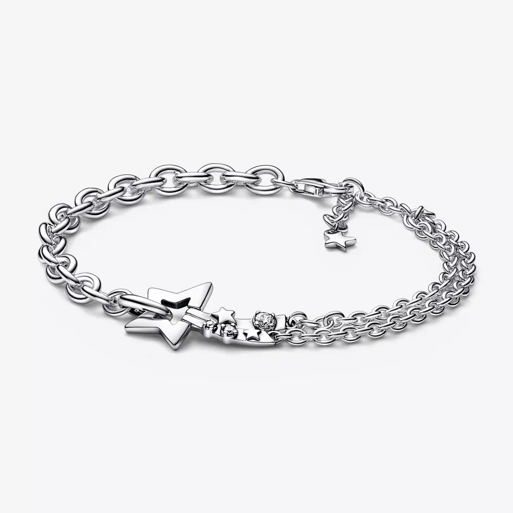 pandora shooting star çift zincir bileklik 592409c01