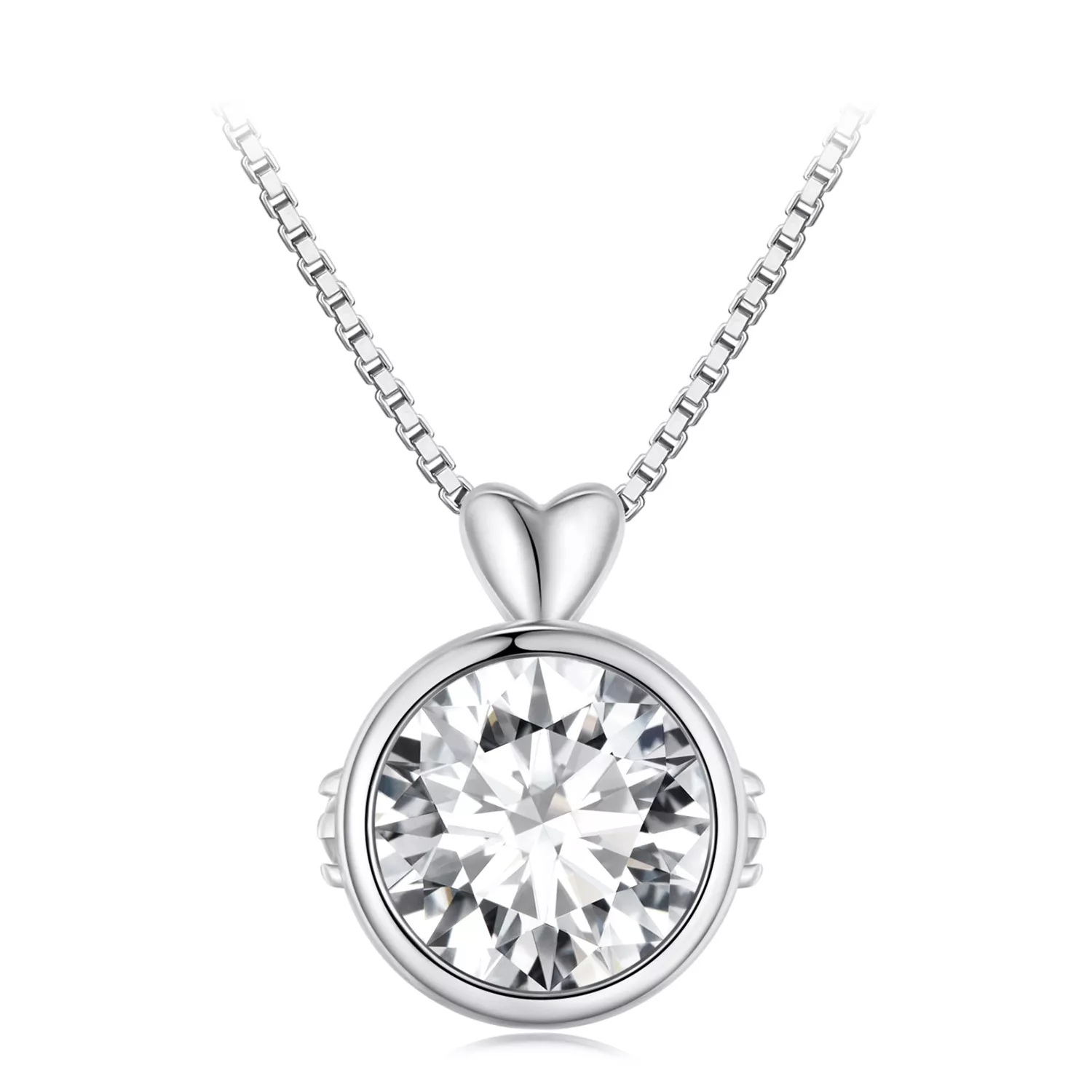 1 karat moissanite ile pandora stil kolye msn013