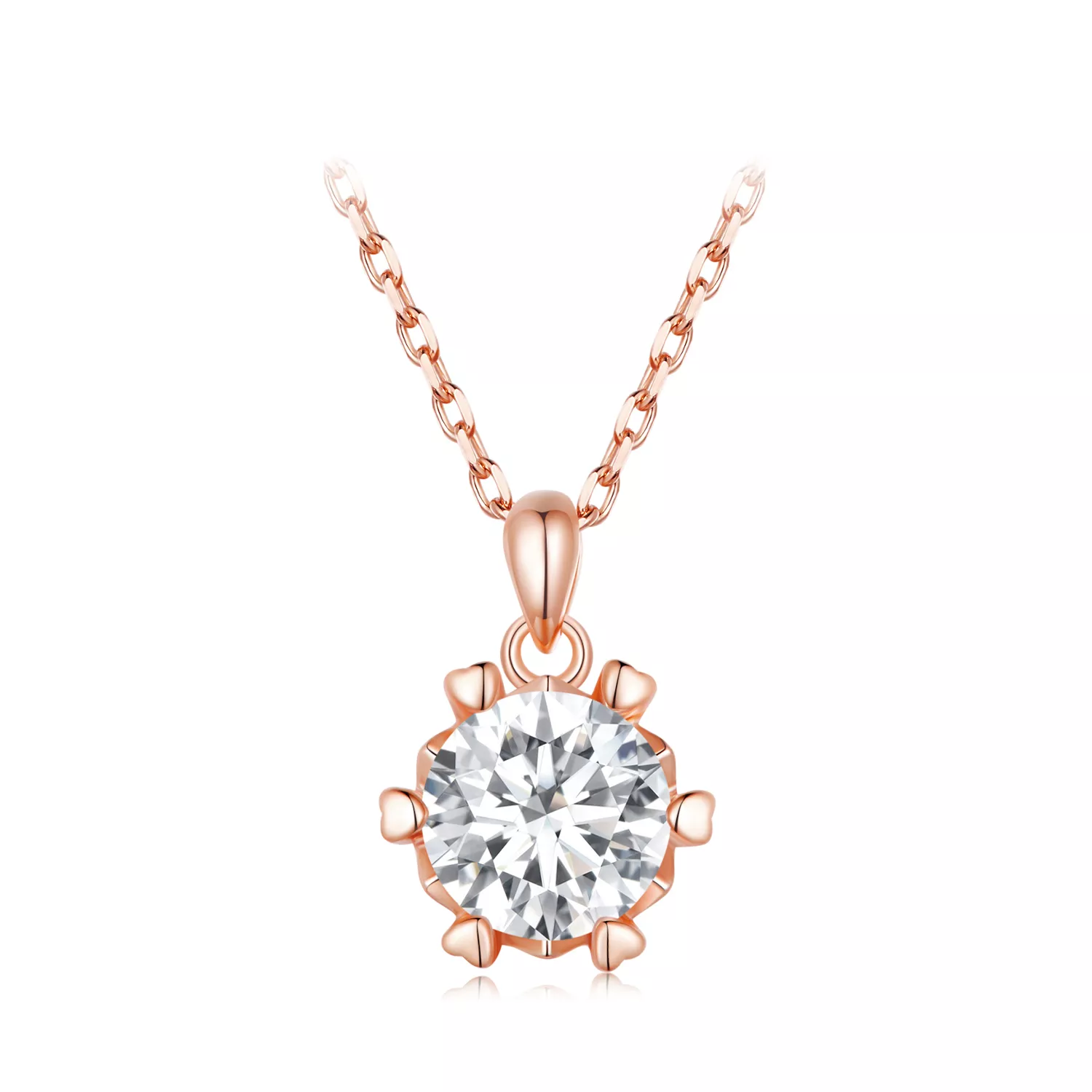 lüks moissanite ile pandora stili kolye msn006 c