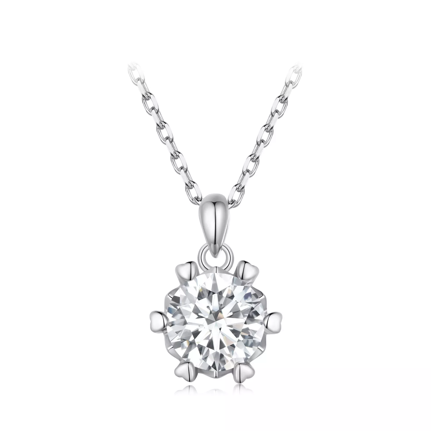 lüks moissanite ile pandora tarzı kolye msn006 a
