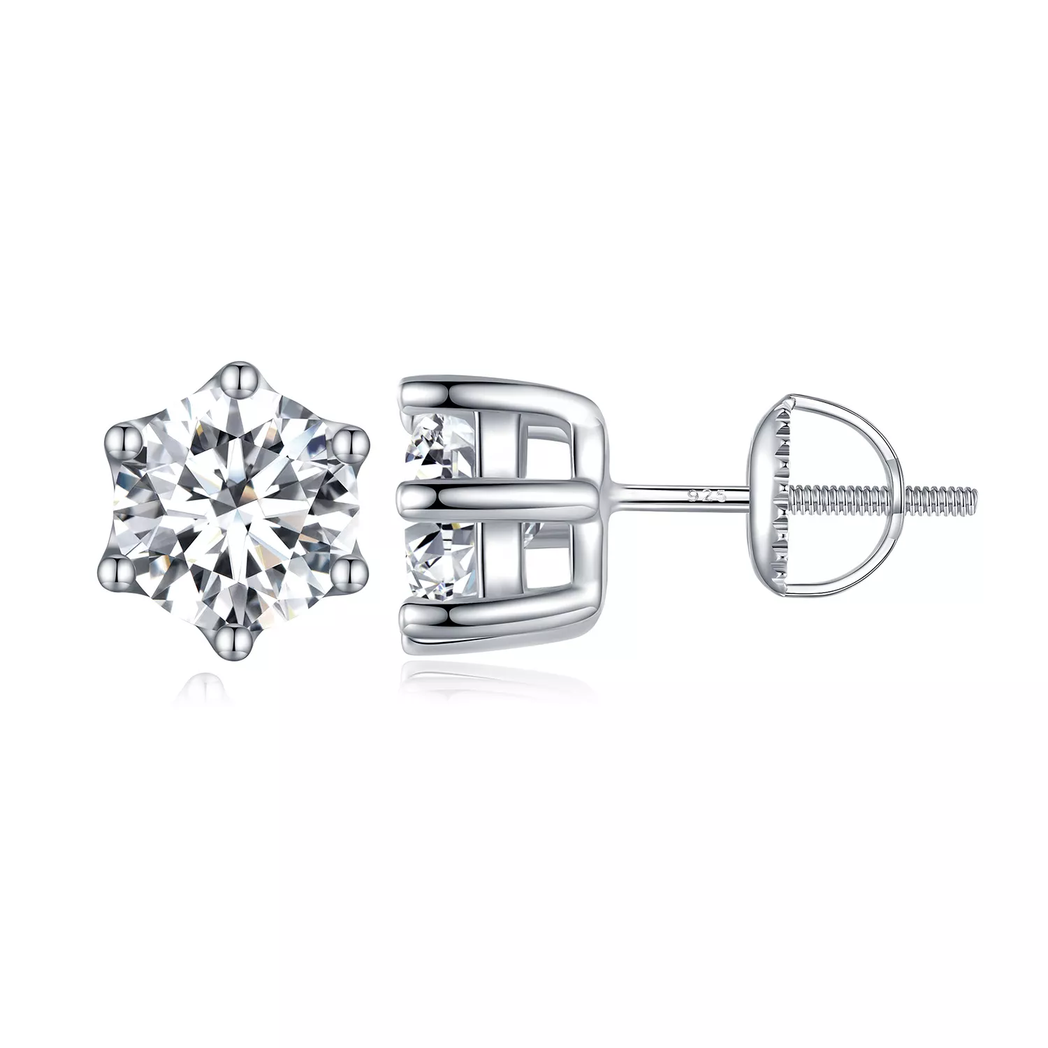 pandora stil parlak zirkon küpe bse615 7l