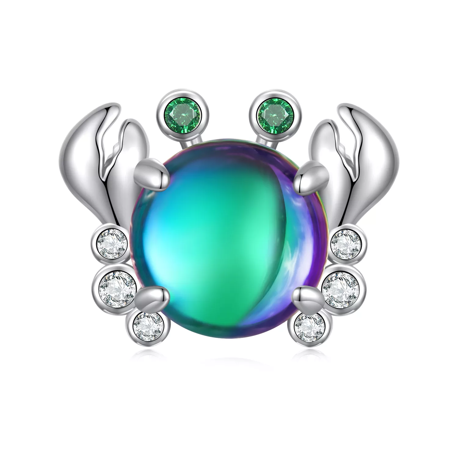 pandora stil renkli yengeç kolye bsc848