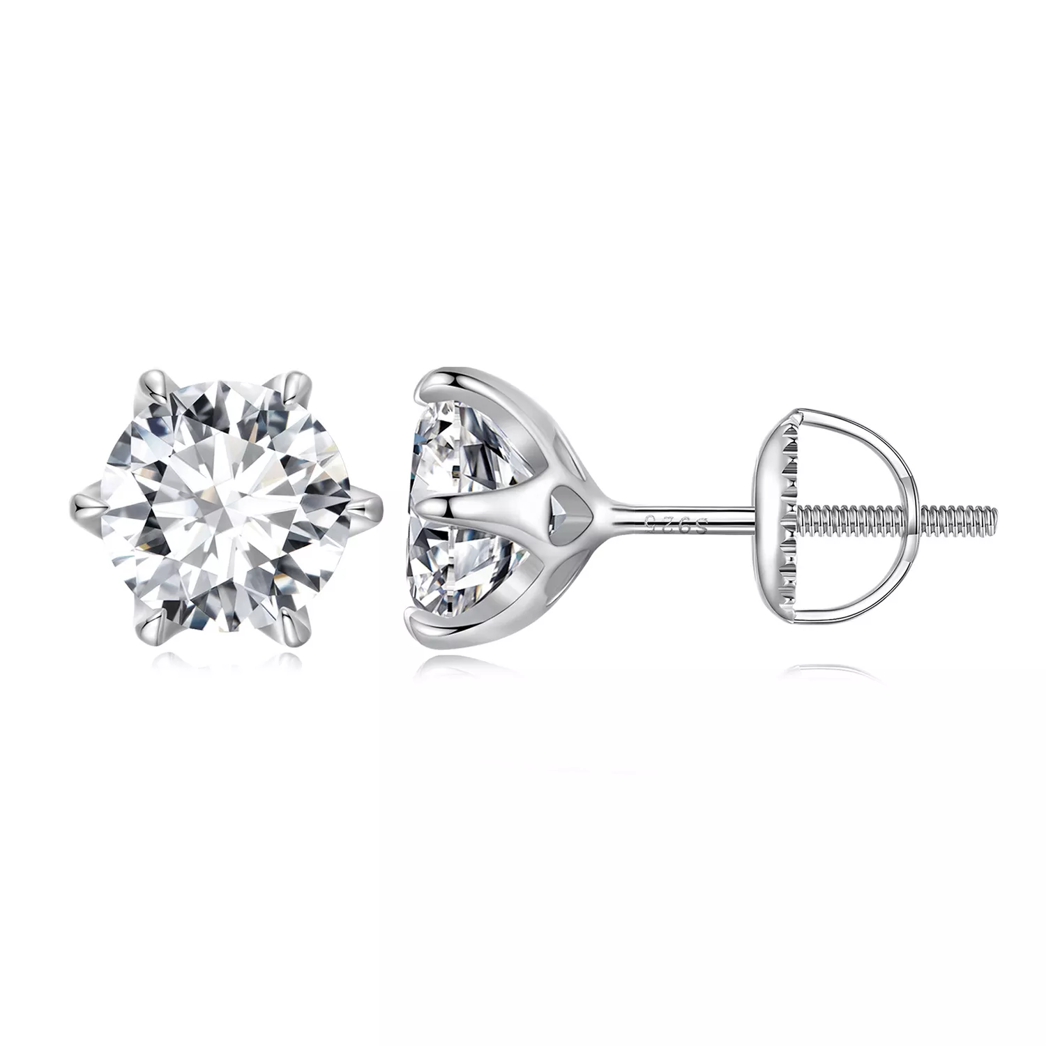 pandora stili 2 karat moissanite küpe mse021 l