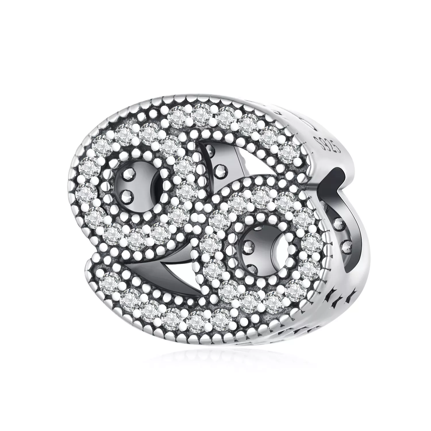 pandora stilinde yengeç şanslı burç künyesi scc2516 4