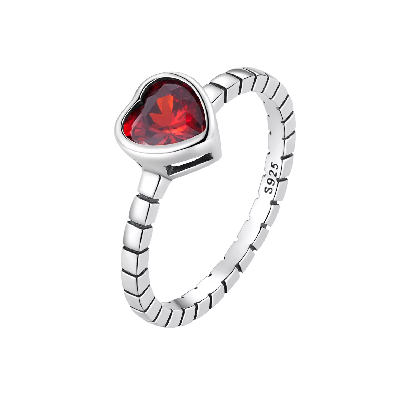 pandora stili yükseltilmiş kalp yüzük scr950