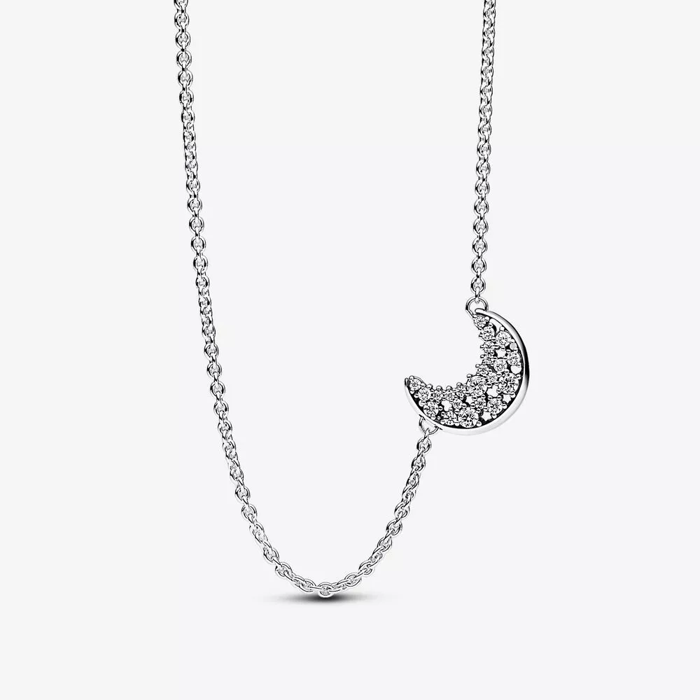 pandora ay gümüş kolye açık renkli kübik zirkonya ile 392785c01