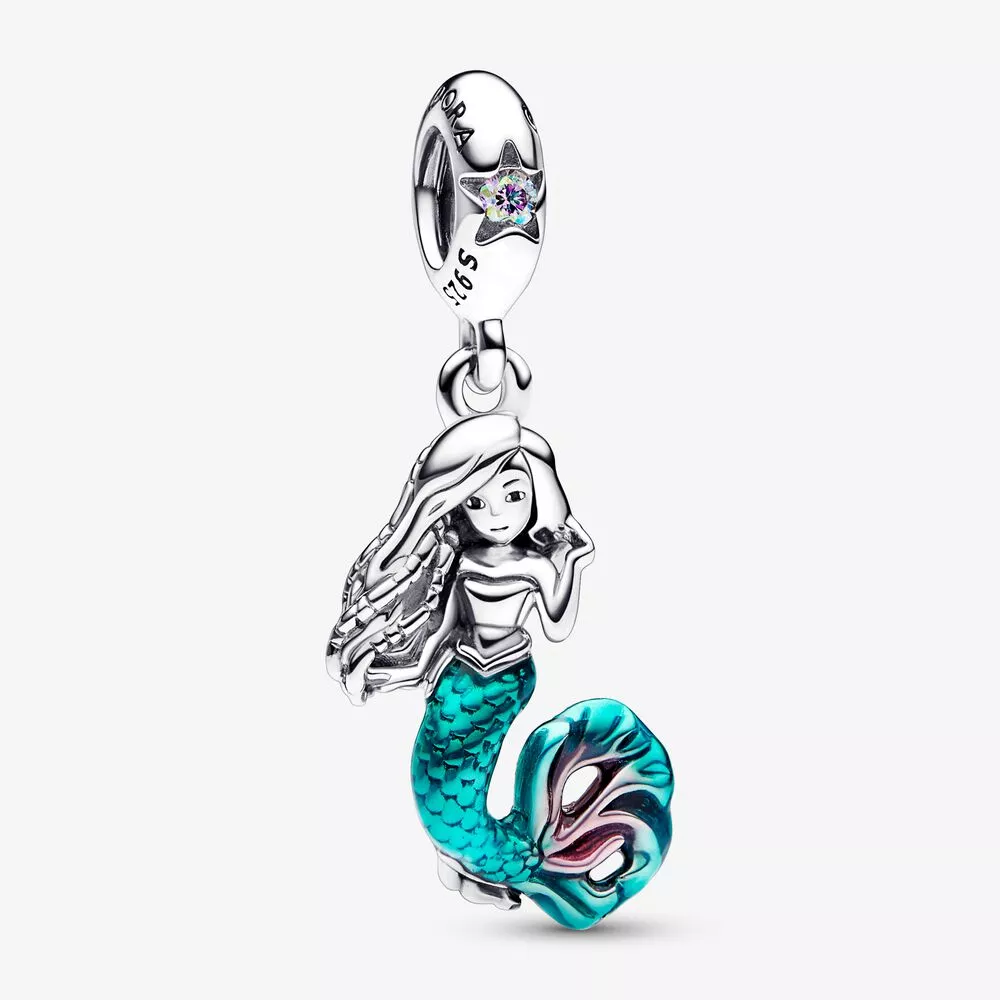 pandora disney küçük deniz kızı ariel sallanan küpe 792695c01