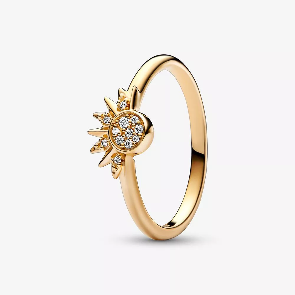 pandora göksel parlayan güneş yüzüğü 162674c01