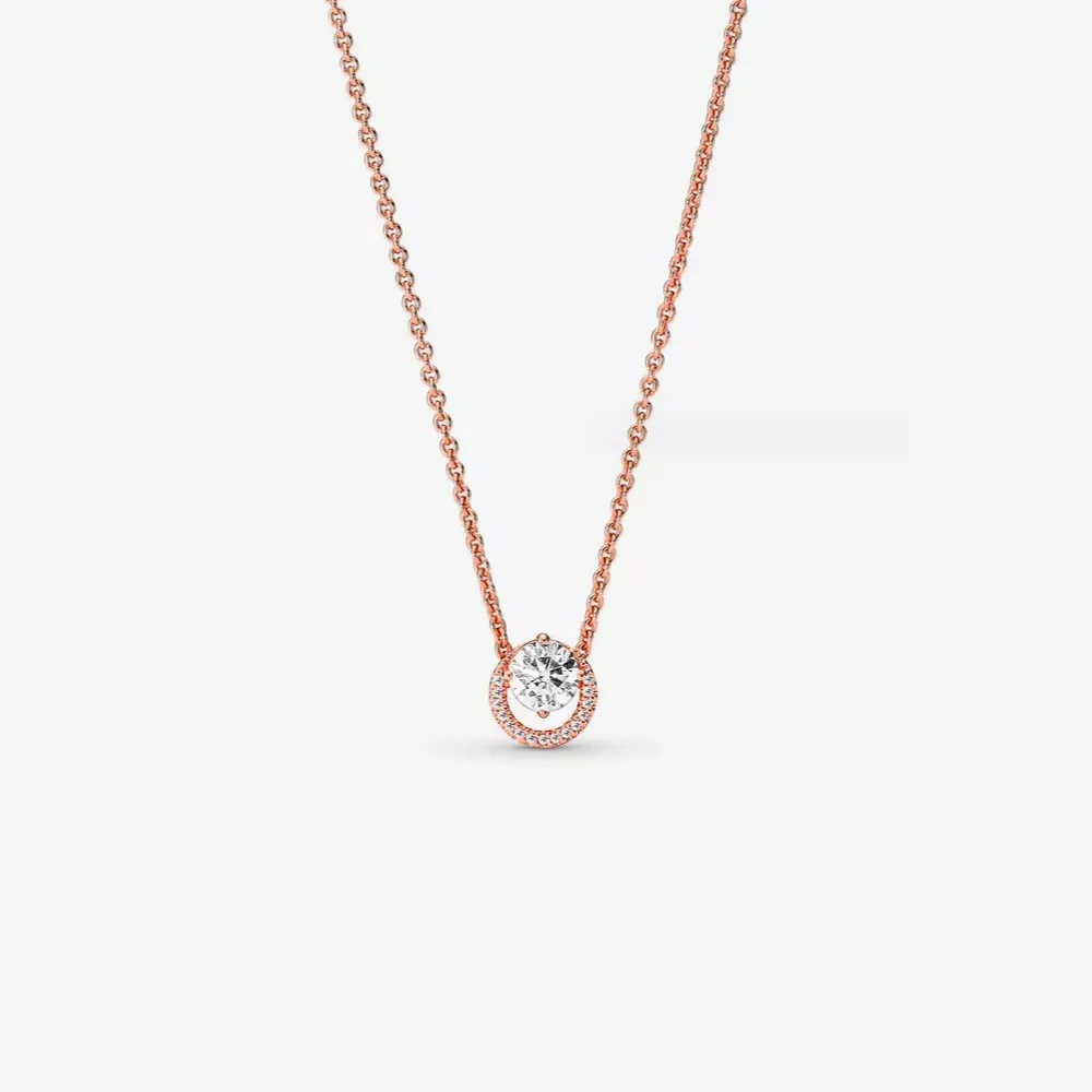 pandora parlak yuvarlak halo kolye 361174c02 45