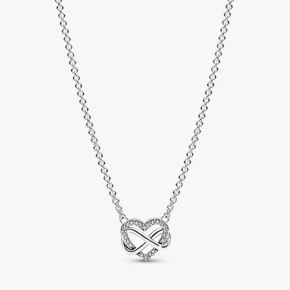 pandora parlayan sonsuzluk kalp kolye 392666c01 50