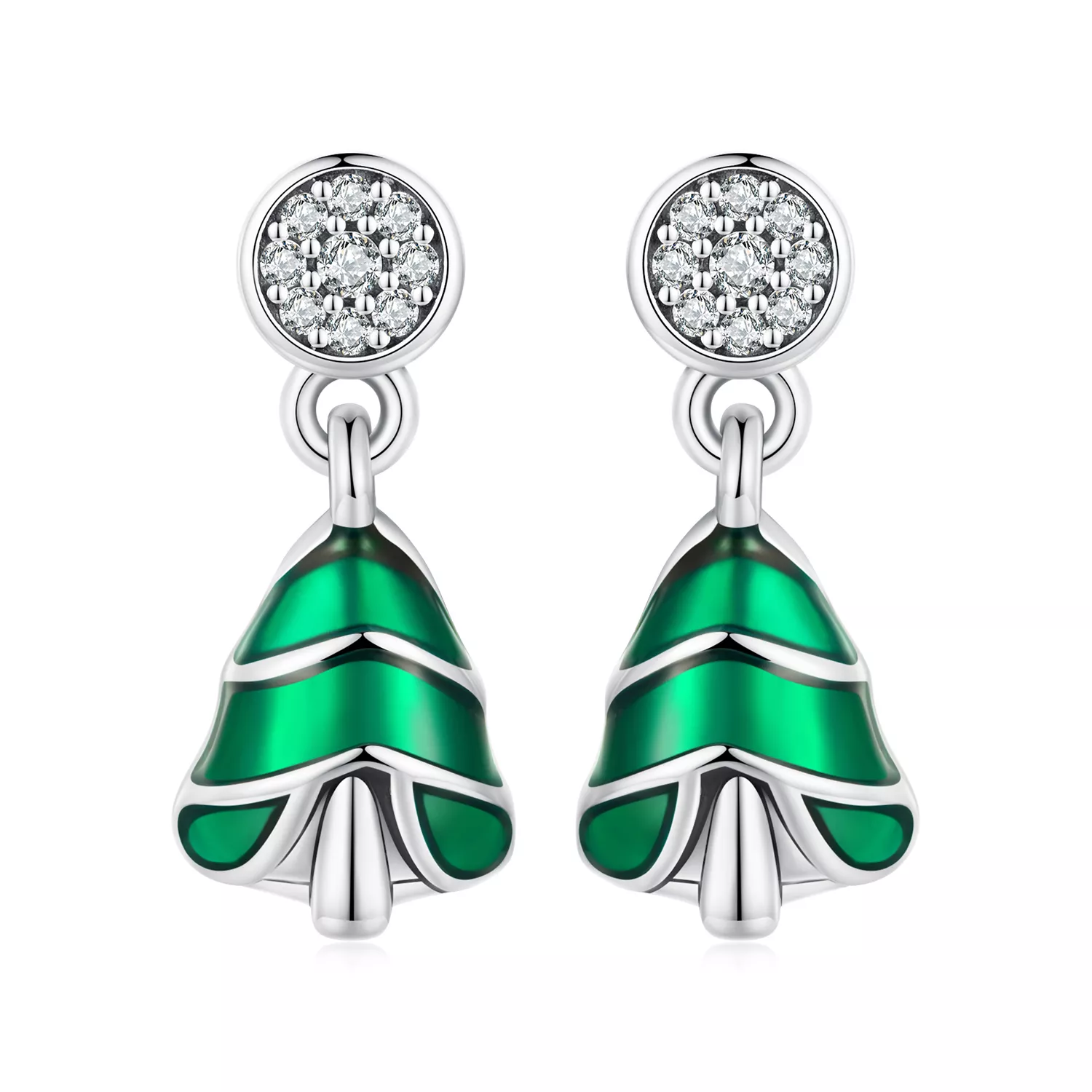 pandora stil noel ağacı küpe bse919