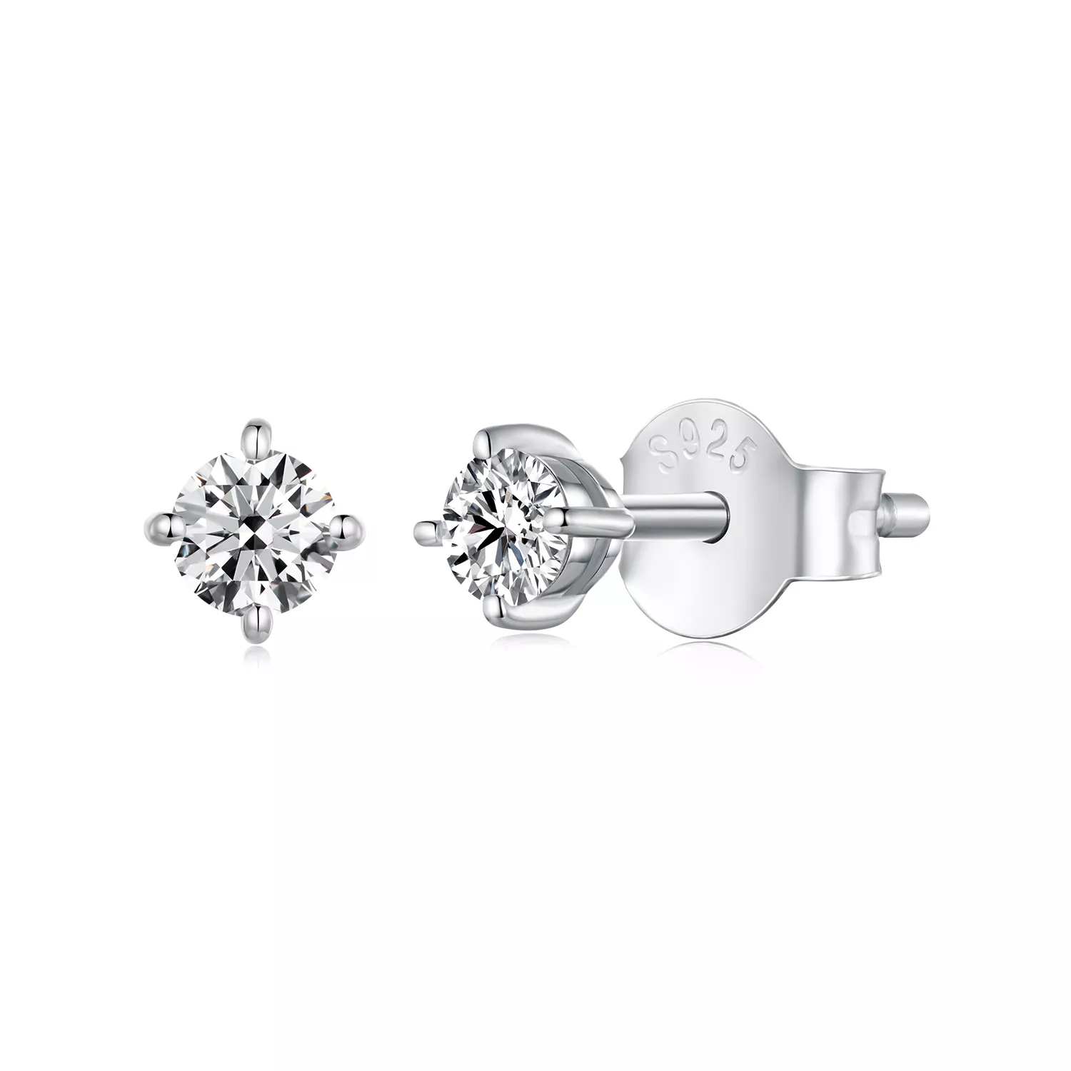 pandora stili 0.1 ct moissanit küpe yüzükleri i̇ki sertifika mse038