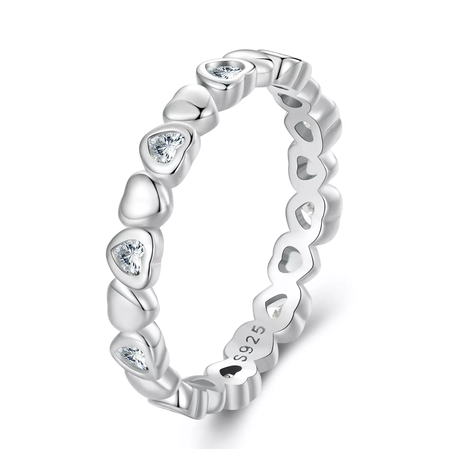 pandora stili kalp yüzük bsr421