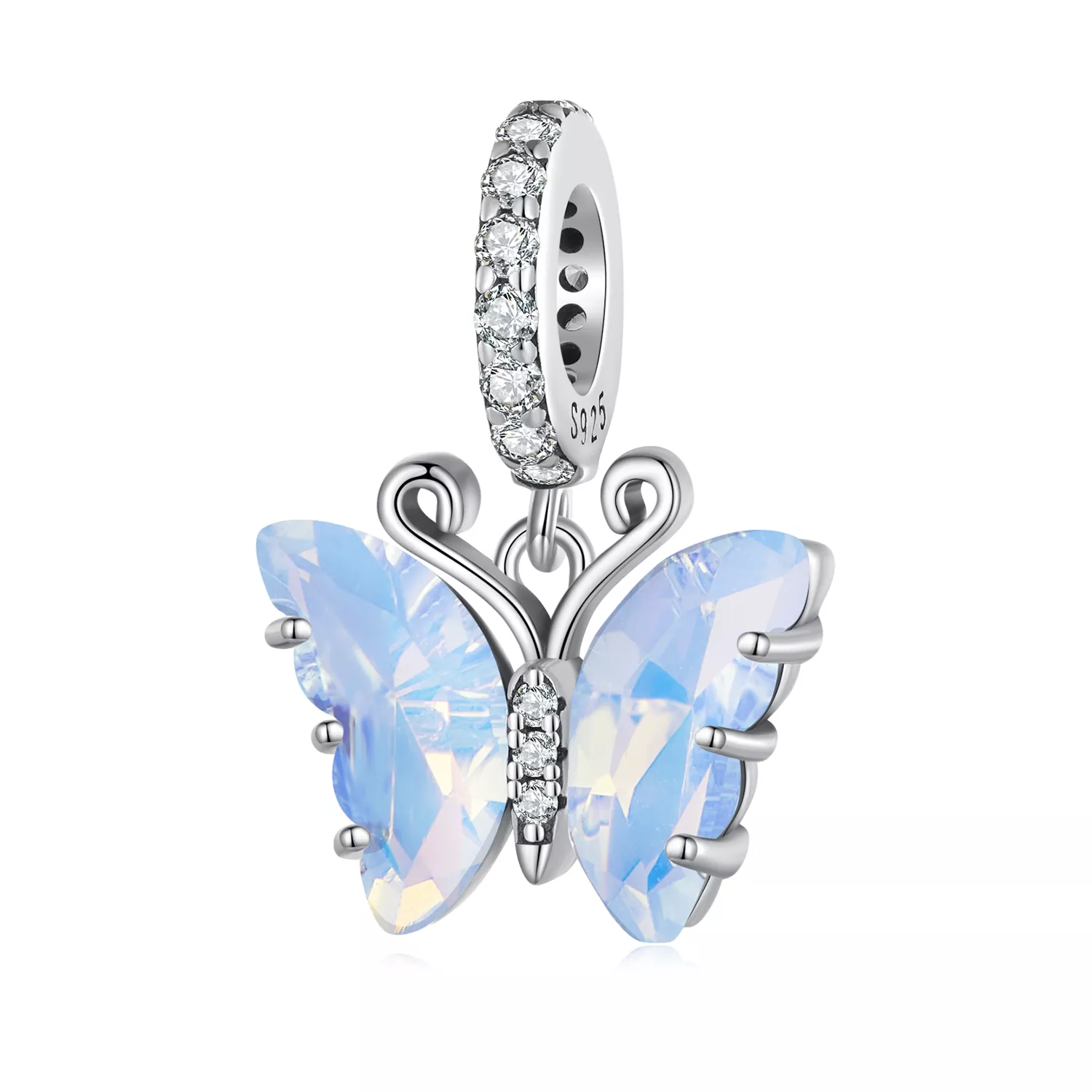 pandora stili mavi aurora kelebek sallantı scc2305
