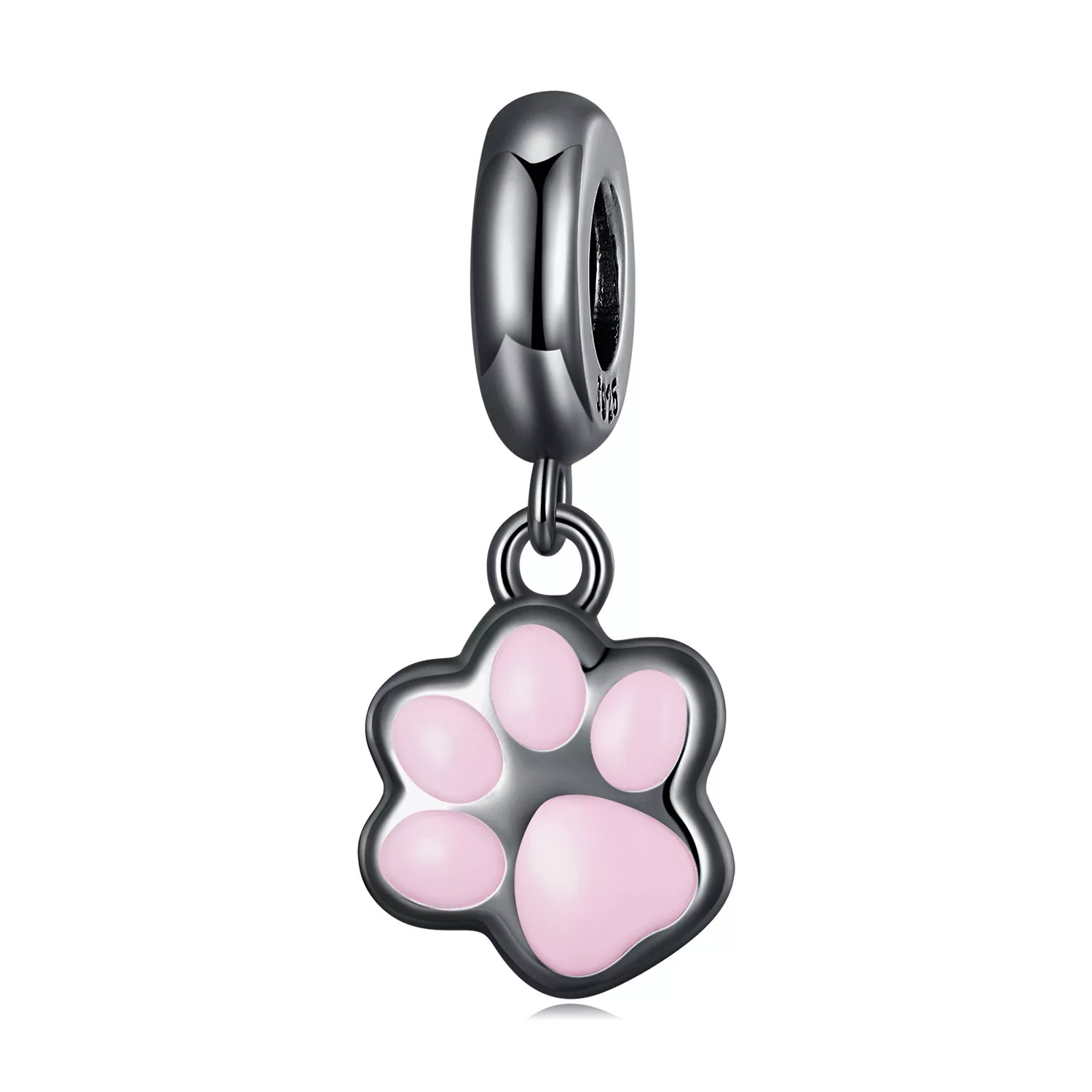 pandora stili mini siyah kedi pençe asma scc2476 d