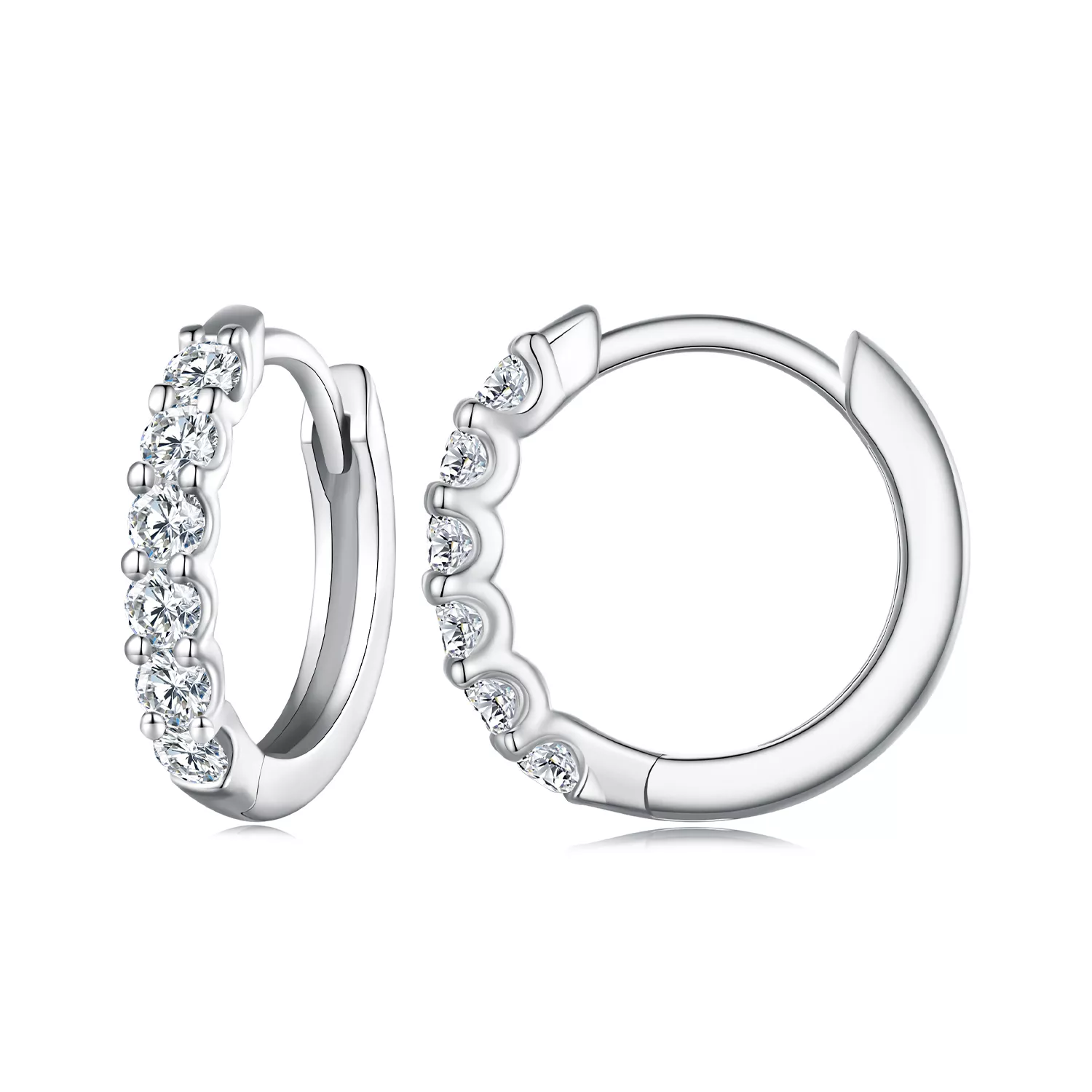 pandora stili moissanite halka küpe mse029