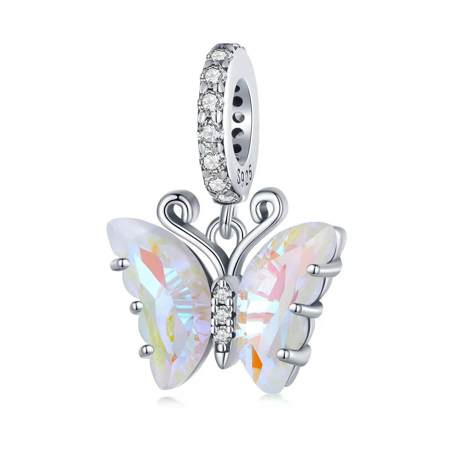 pandora stili renkli aurora kelebek dangle scc2305 cf