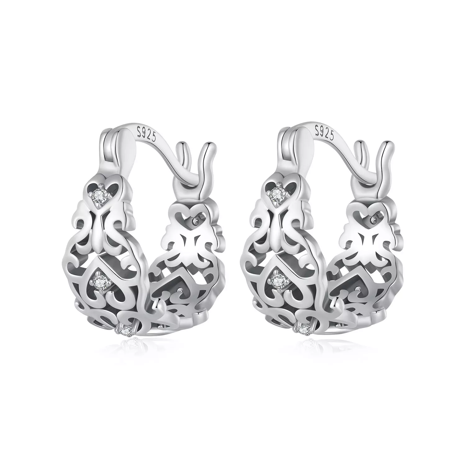 pandora stili retro desenli küpe sce1650
