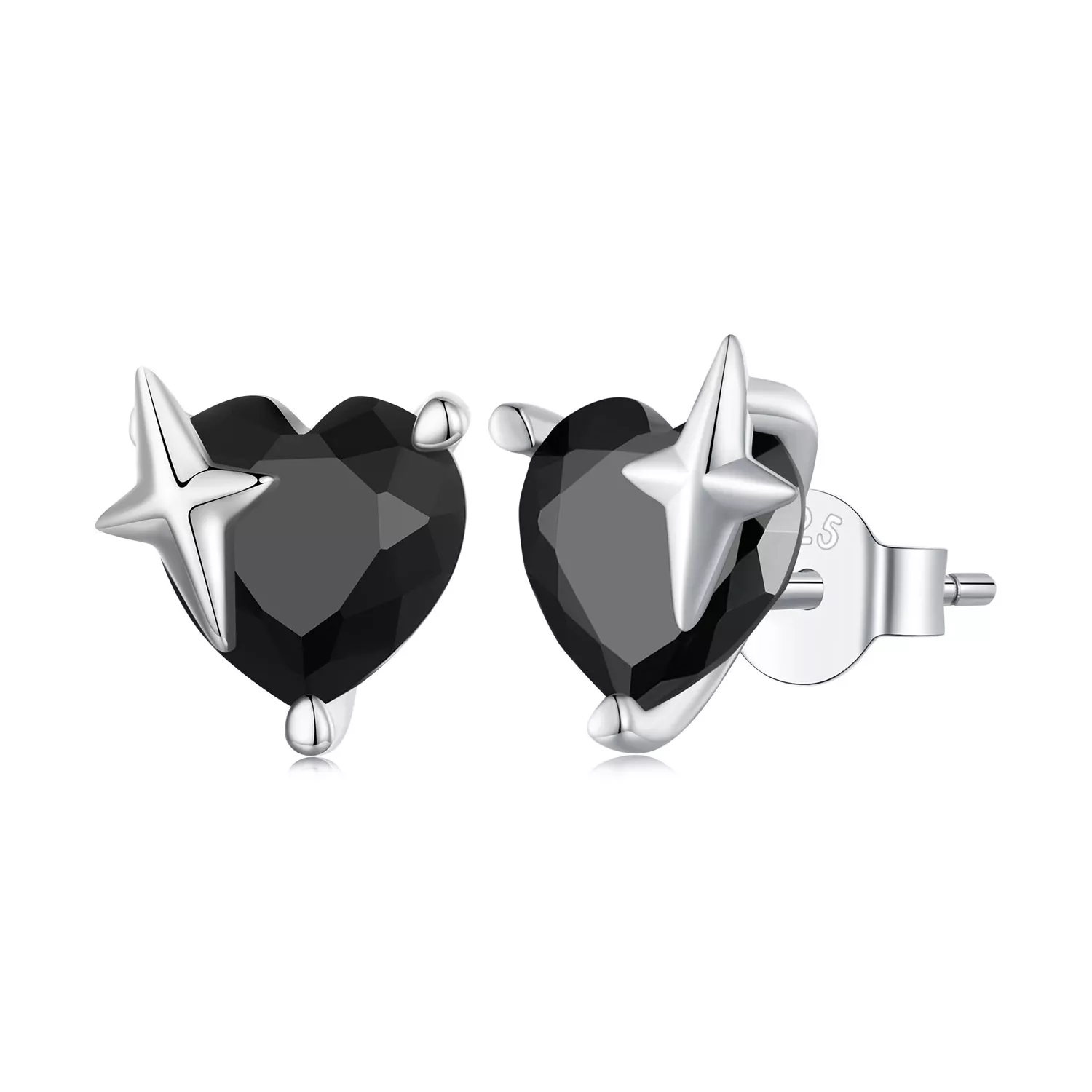 pandora stili retro kalp küpe sce1654