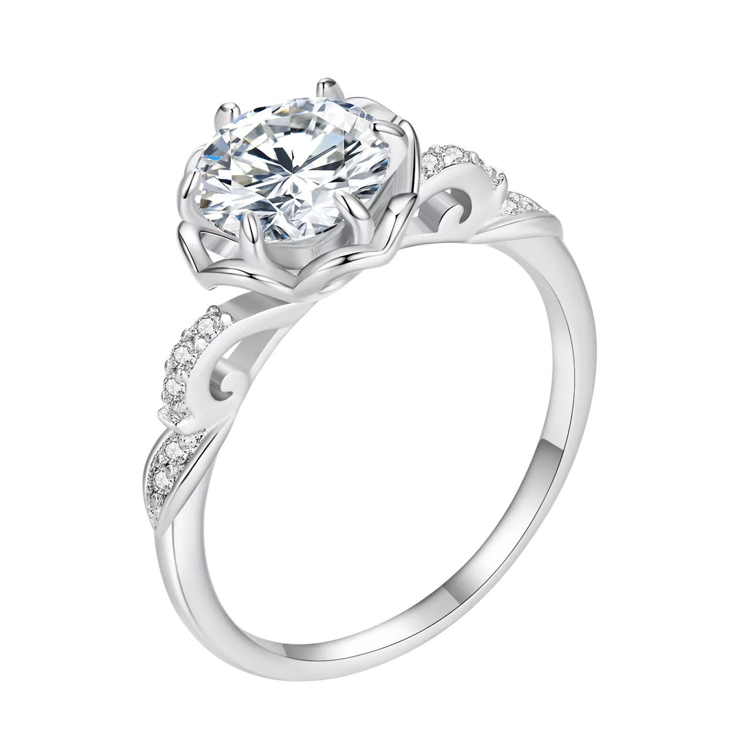 pandora stili romantik gül yüzük bsr387