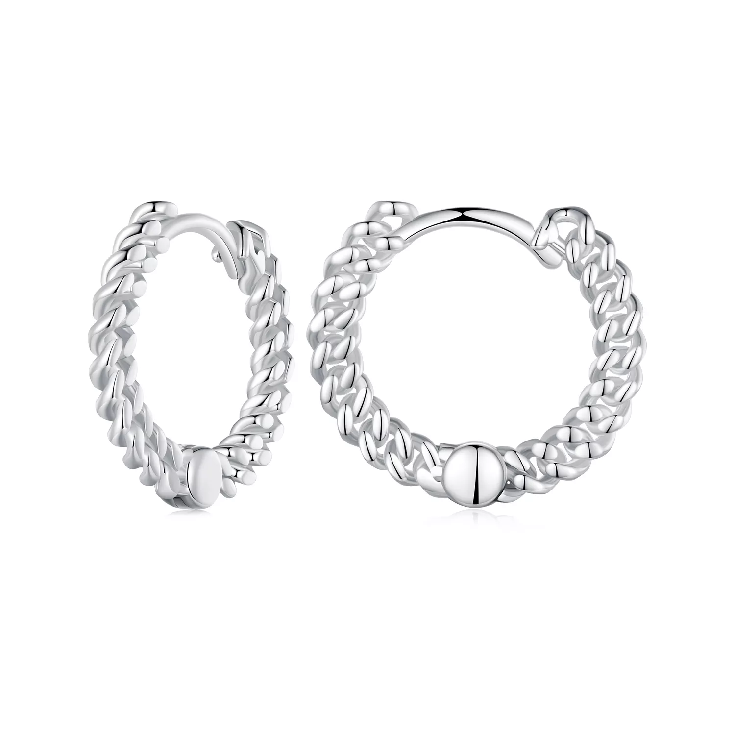 pandora stili zincir halka küpe bse906