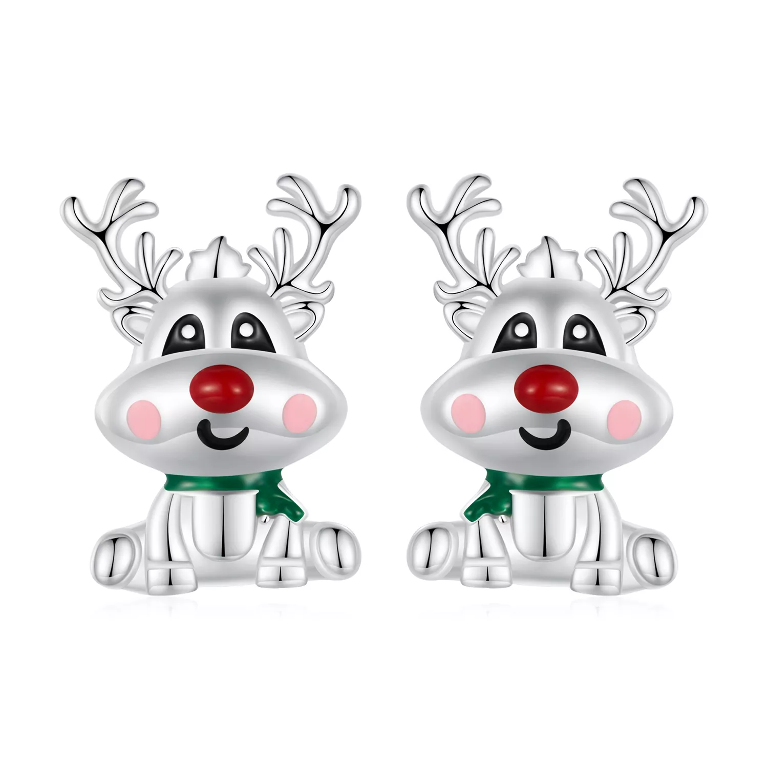pandora stilinde noel geyik küpe bse920