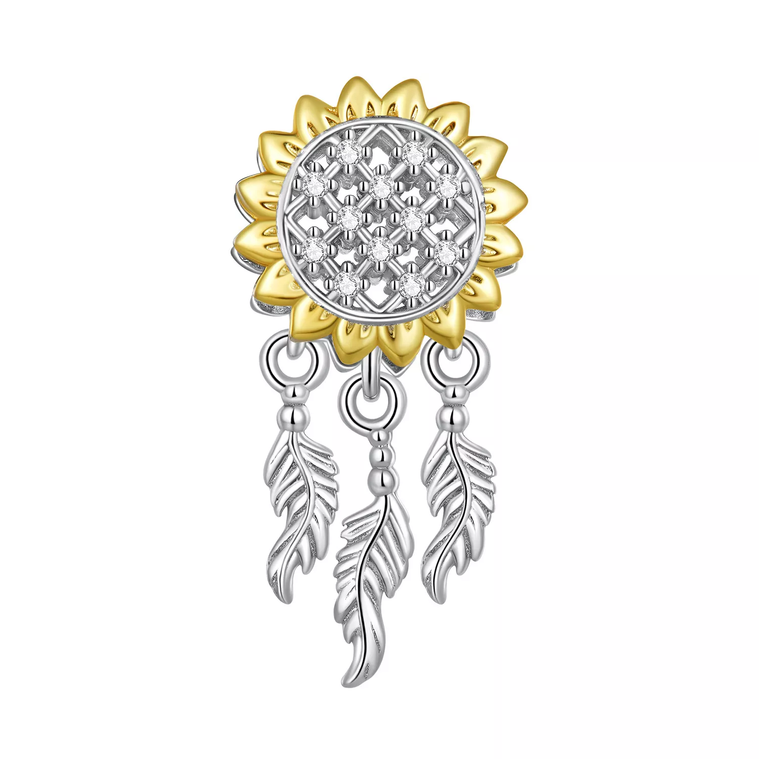 pandora tarzı ayçiçeği rüya avcısı charm bsc820
