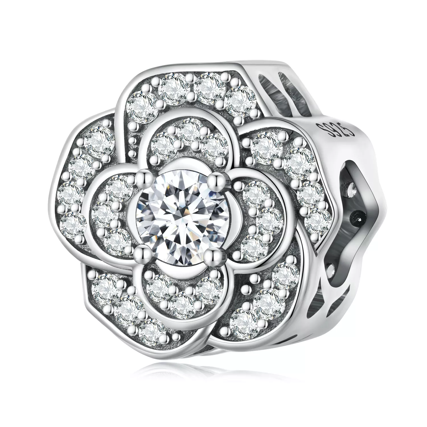 pandora tarzı kamelya küpe scc2493