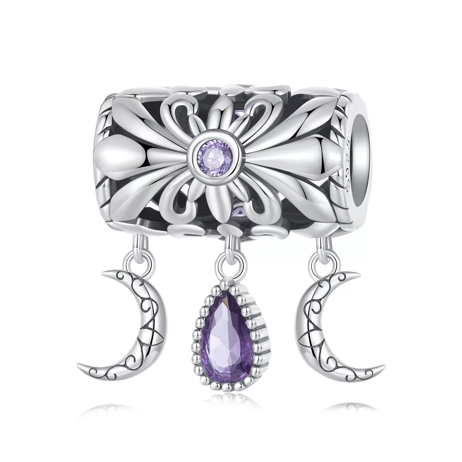 pandora tarzı vintage iris kolye scc2631