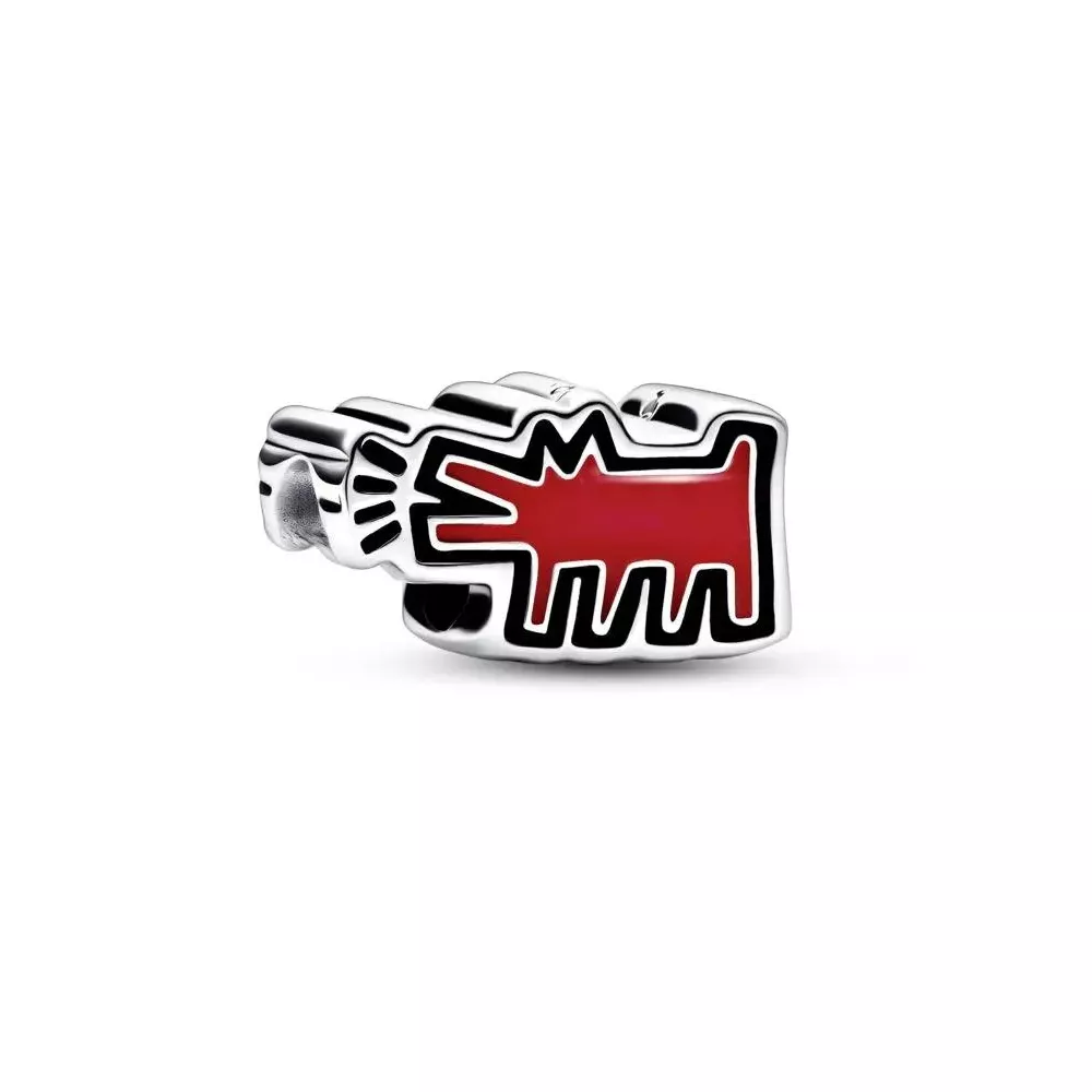 keith haring x pandora havlayan köpek charmı 792218c01