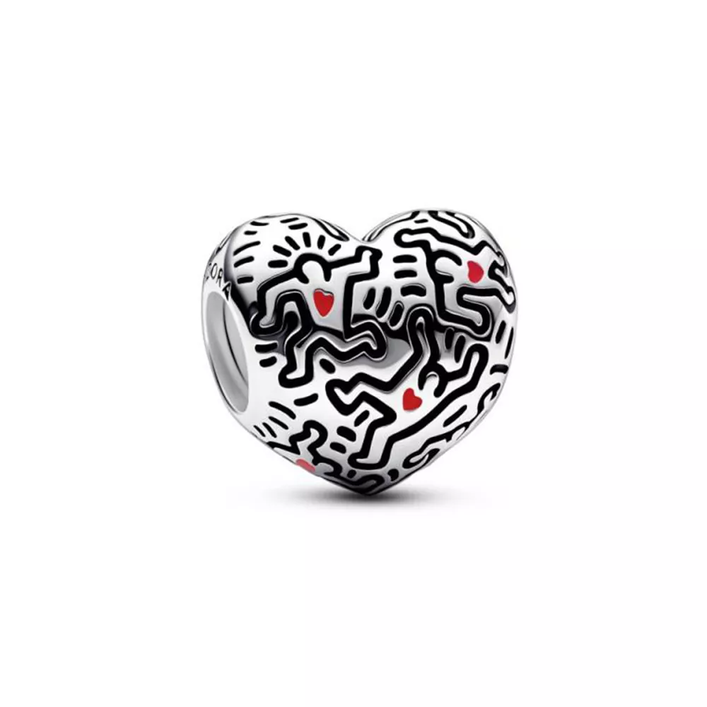keith haring x pandora line art i̇nsan cazibesi 792224c01