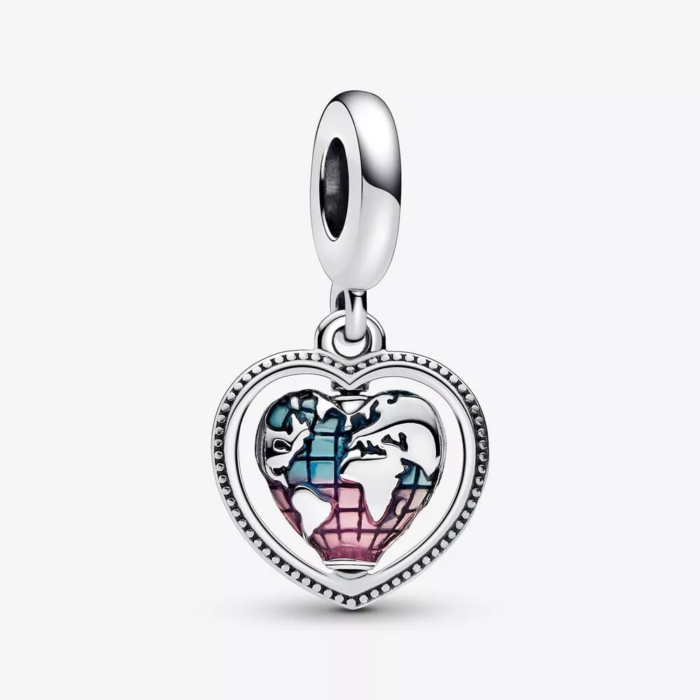 pandora ailesi dönen kalp küre sallantılı charm 792240c01