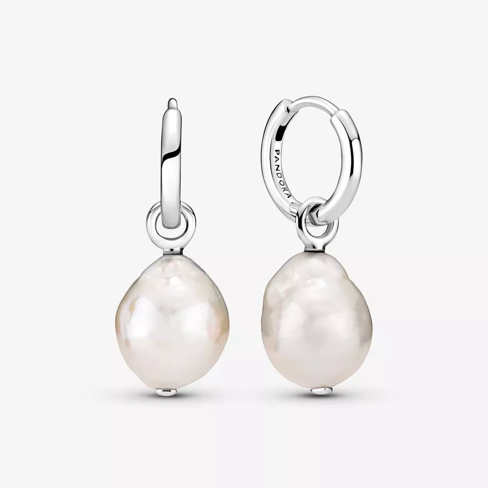 pandora arıtılmış tatlı su kültürlü barok i̇nci halka küpe 299426c01