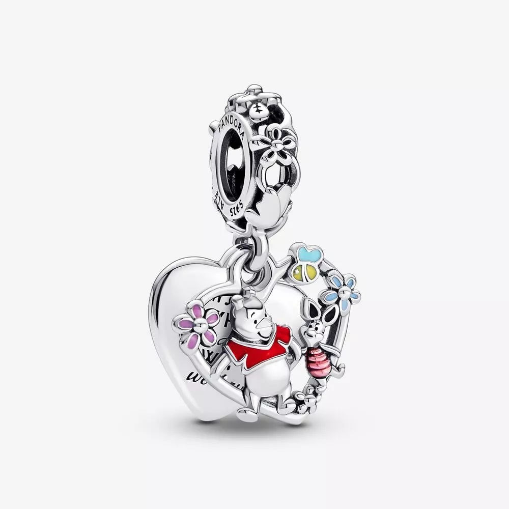 pandora disney winnie the pooh ve piglet çift sallantılı charm 792214c01