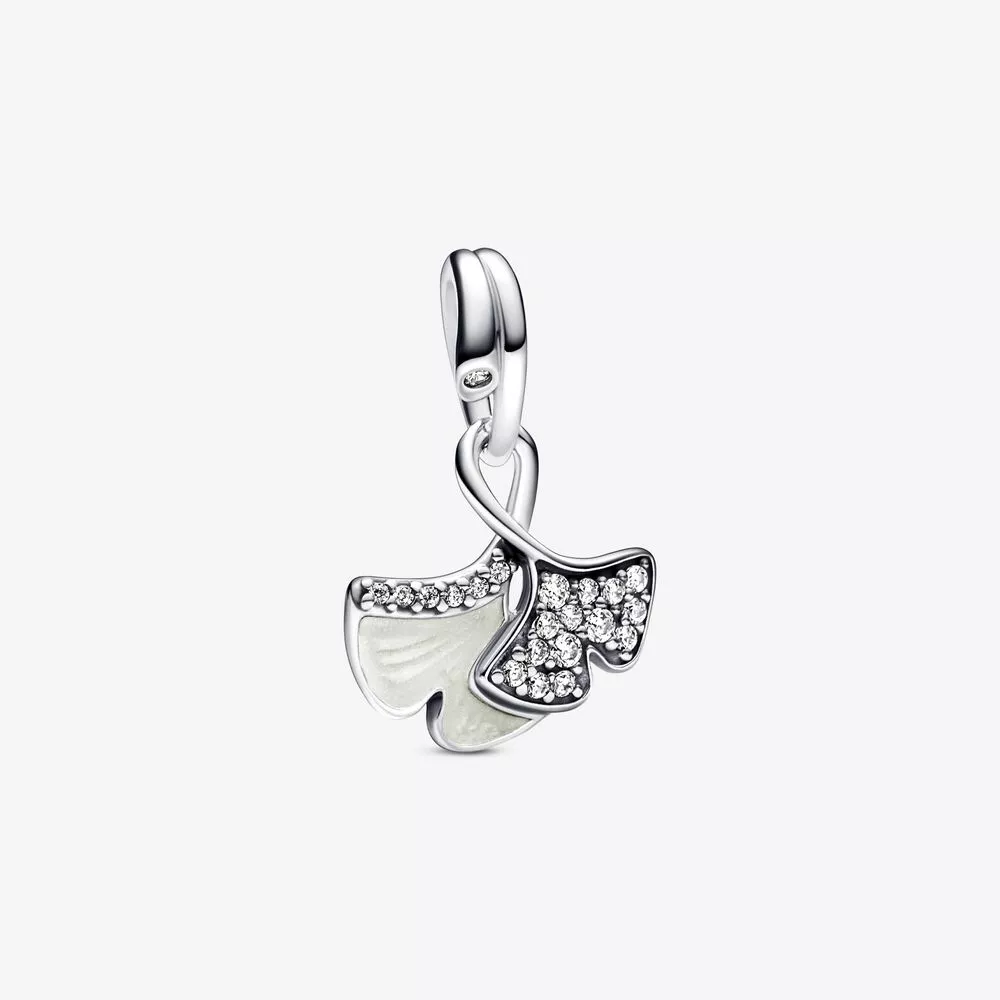 pandora ginkgo gümüş sallantılı kolye 792429c01