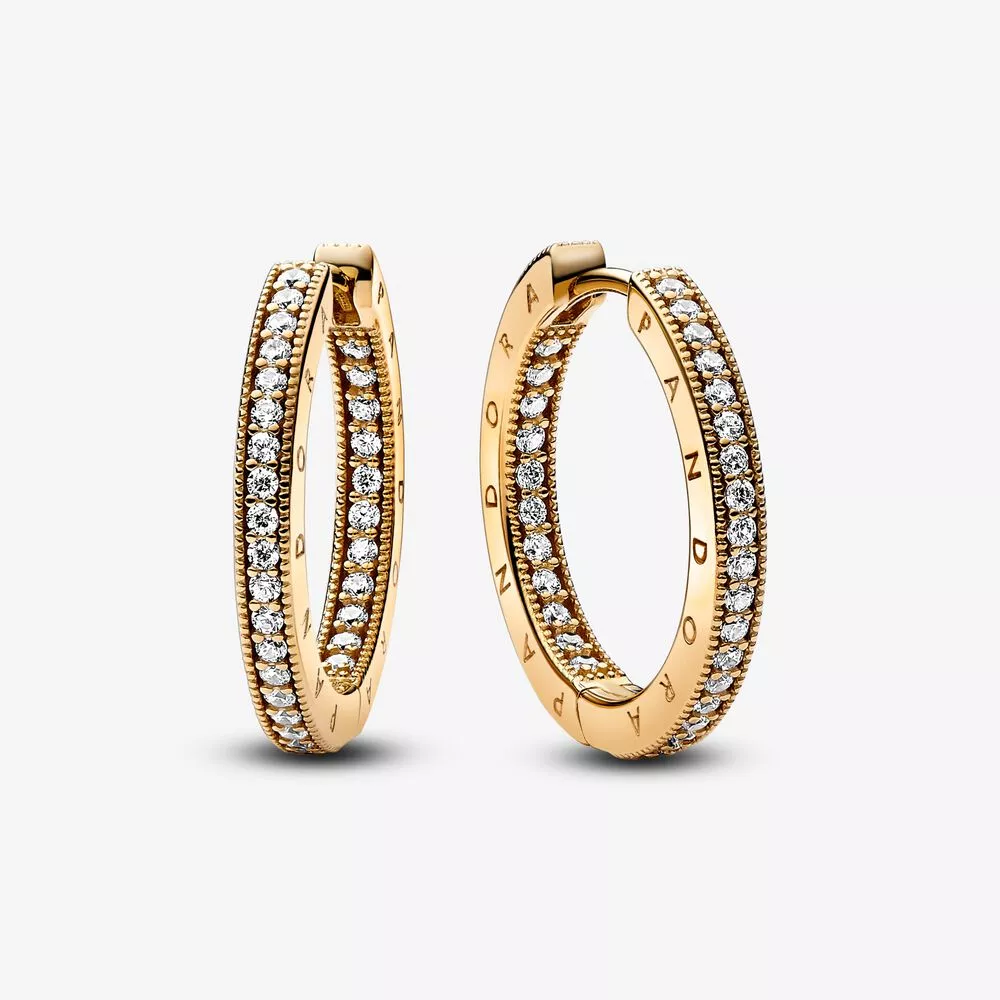 pandora i̇mza logosu ve pavé halka küpe 262738c01