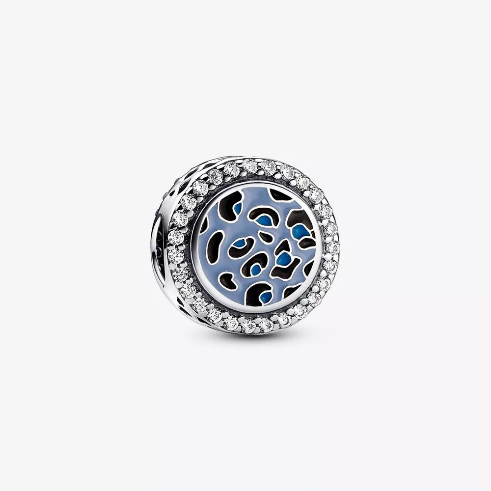 pandora mavi leopar desenli gümüş charm 792016cz_e024