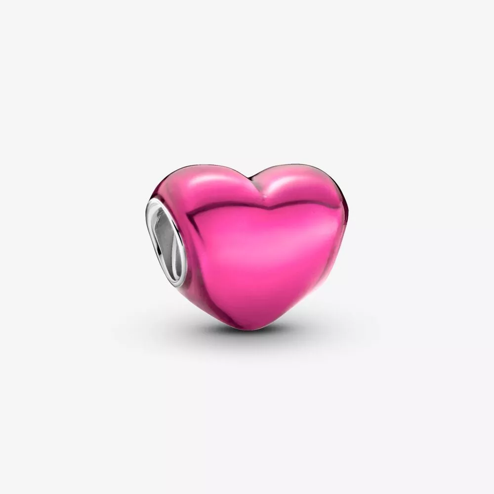pandora metalik pembe kalp charm 799291c03
