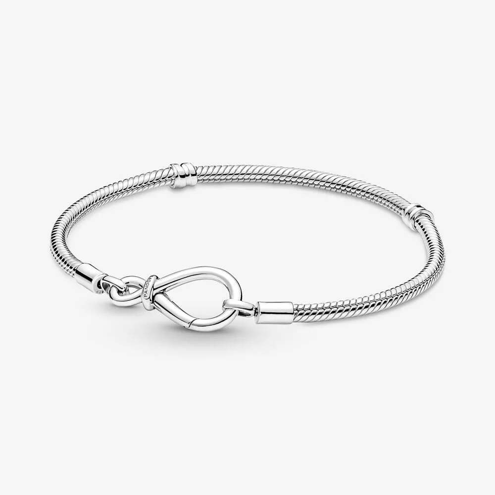 pandora moments sonsuzluk düğümlü yılan zincir bileklik 590792c00