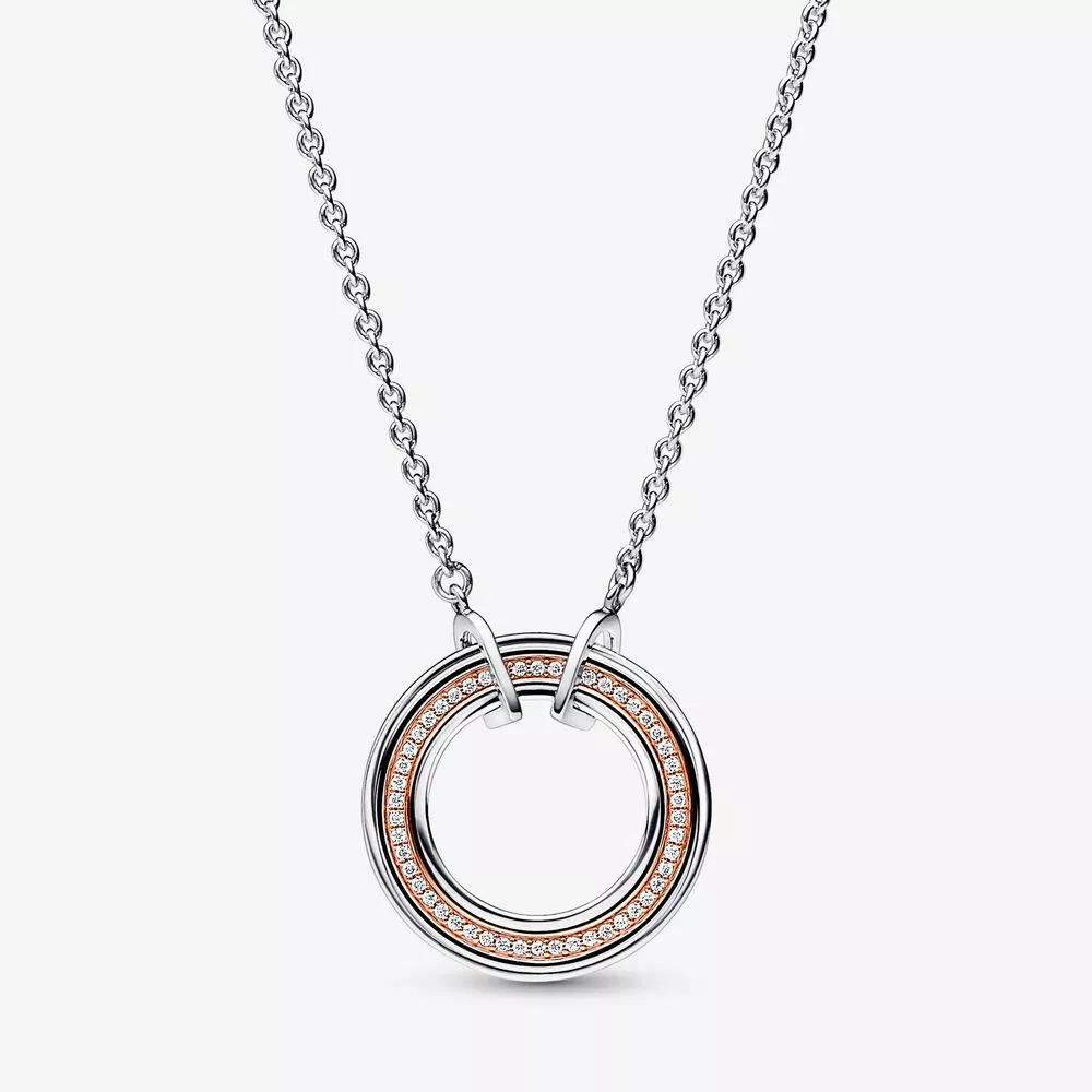 pandora signature i̇ki renkli logo ve pavé kolye 382772c01