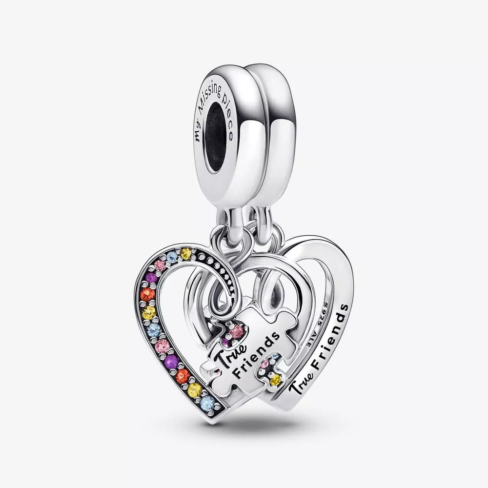 pandora yapboz parçası kalpler bölünebilir dostluk sallantılı charm 792239c01