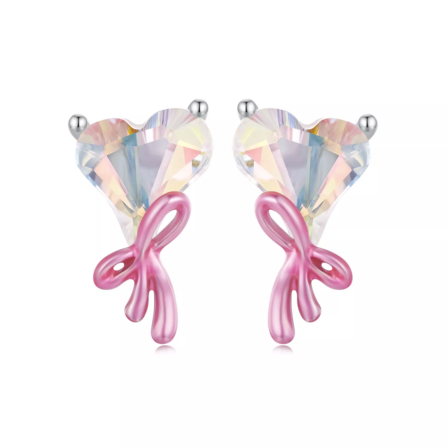 pandora stil aşk yay küpe sce1696