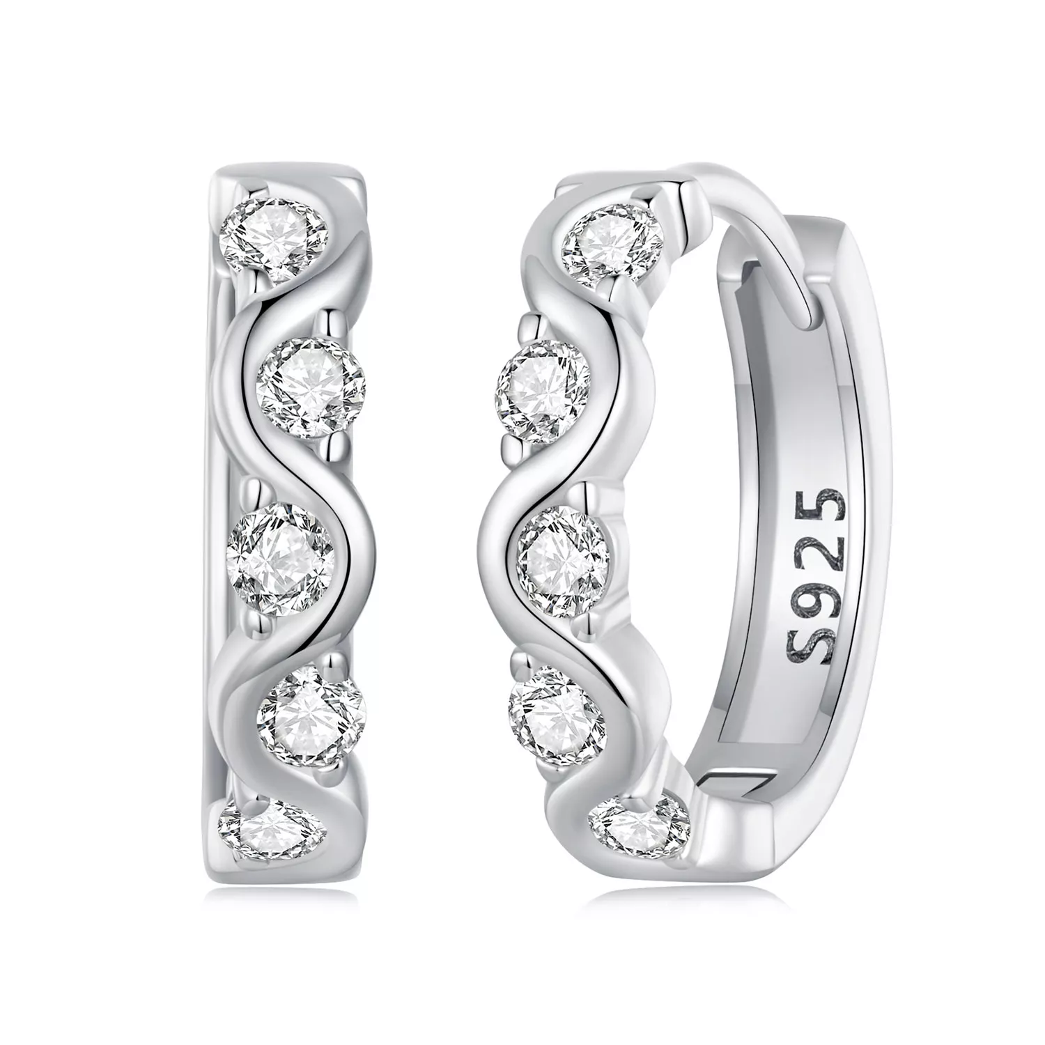 pandora stili dalgalı küpe bse963