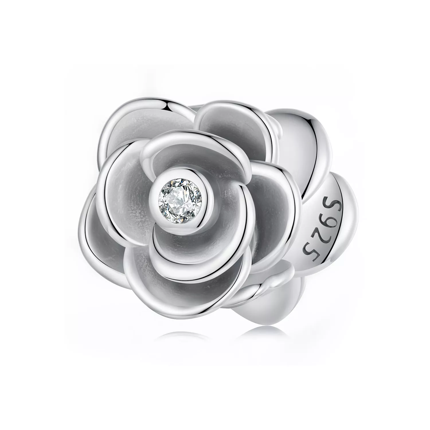 pandora stili gül üç boyutlu cazibe scc2705
