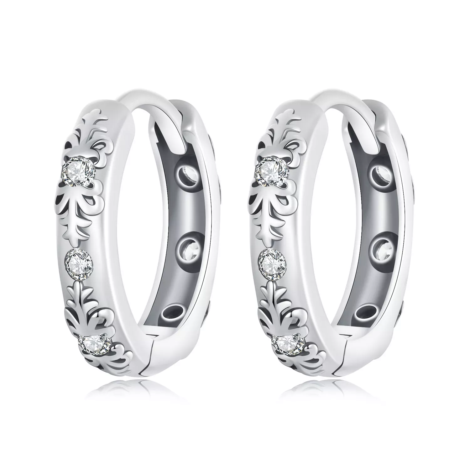 pandora tarzı retro desen küpe sce1701