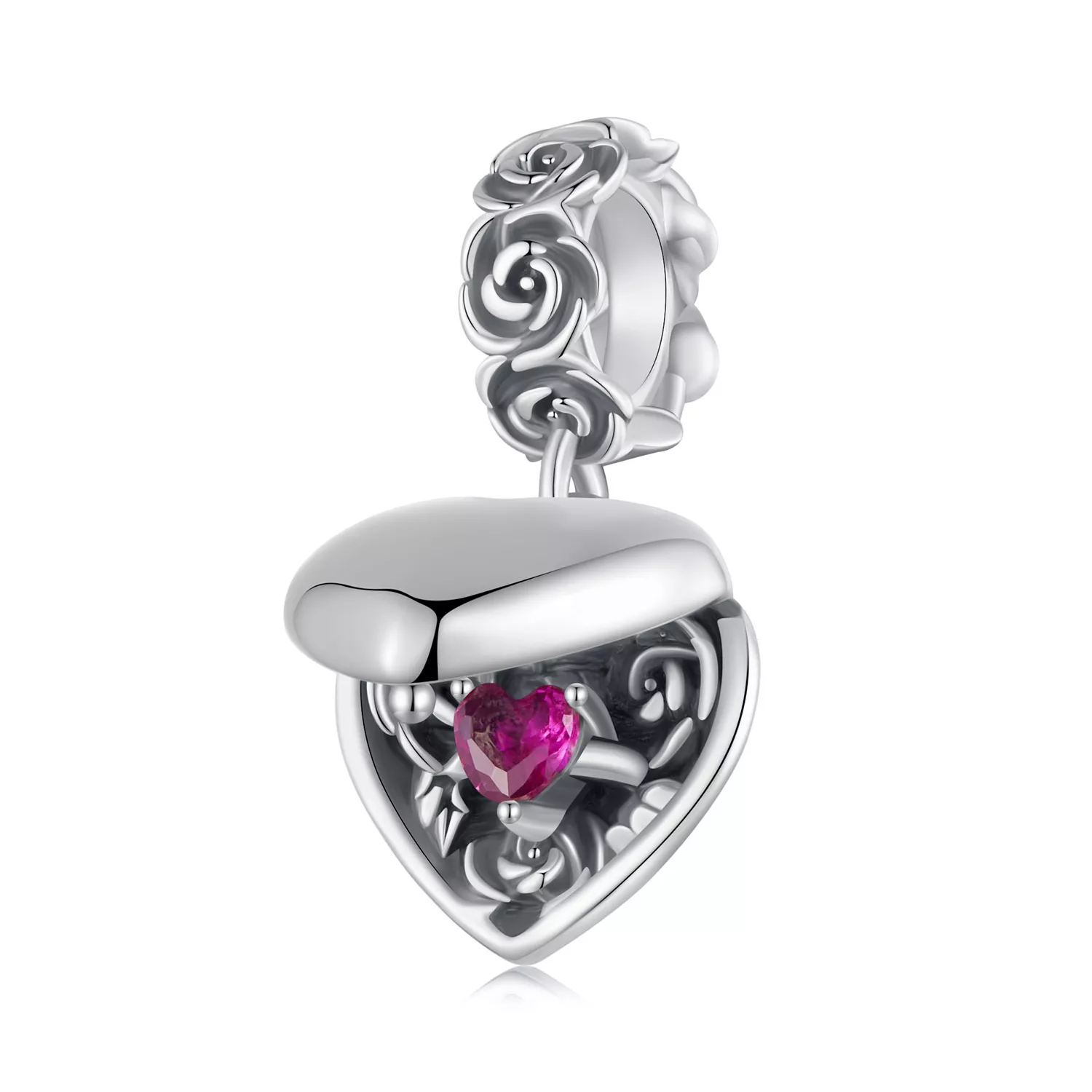 pandora tarzı romantik gül teklif kutusu scc2701